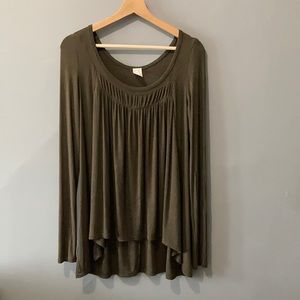 we the people olive free people tunic
